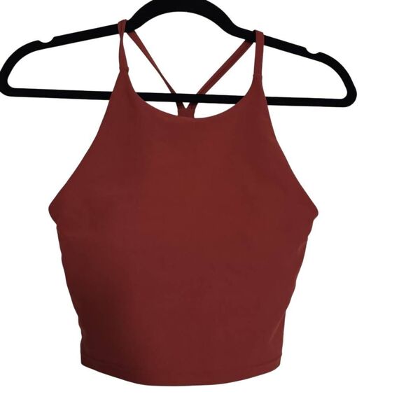 Old Navy Active Women's Size Small Autumn Orange Powersoft Light Support Bra - Picture 1 of 3